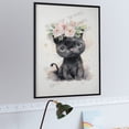 thumbnail image 4 of 1000 Piece Jigsaw Puzzles for Adults - Wood Puzzles - Watercolor Black Cat20" x 30"Portable Wooden Jigsaw Puzzle for Adults, 4 of 8