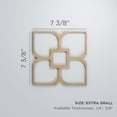 thumbnail image 3 of Ekena Millwork 7 3/8"W x 7 3/8"H x 1/4"T Extra Small Olivia Decorative Fretwork Wood Wall Panels, Alder, 3 of 18