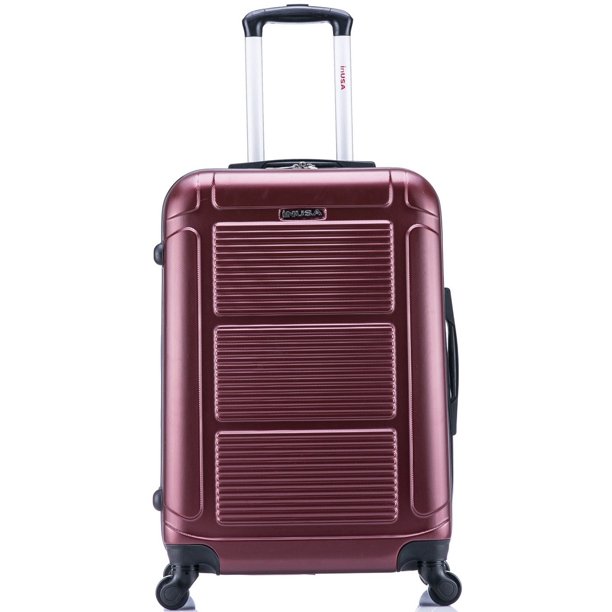 InUSA InUSA Pilot 24" Lightweight Hardside Spinner Luggage, Wine