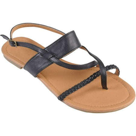 Brinley Co Women's Strappy Thong Flat Sa