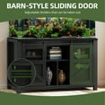 thumbnail image 4 of Uforic 120 Gal Fish Tank Stand with Storage, 1100 Lbs Capacity, Power Outlets, Barn Door, Black, 4 of 8