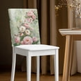 thumbnail image 2 of Xoenoiee Rose Butterfly Print Chair Back Covers for Dining Chairs, Washable Removable Chair Slipcover Back Chairs Protector for Wedding Shower Party Ceremony Hotel, 1 Pack, 2 of 7