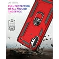 thumbnail image 6 of Galaxy Note 10+ Plus / Note 10 Plus 5G Case (6.8") with Ring Holder, Allytech Shockproof Slim Shell Compatible with Magnetic Car Mount Kickstand Cover for Samsung Galaxy Note 10 Plus 5G, Red, 6 of 8