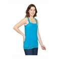 thumbnail image 3 of (2 pack) Turtle Bay New York Women's Lacey Trim Cotton Blend Tank Top, 3 of 5