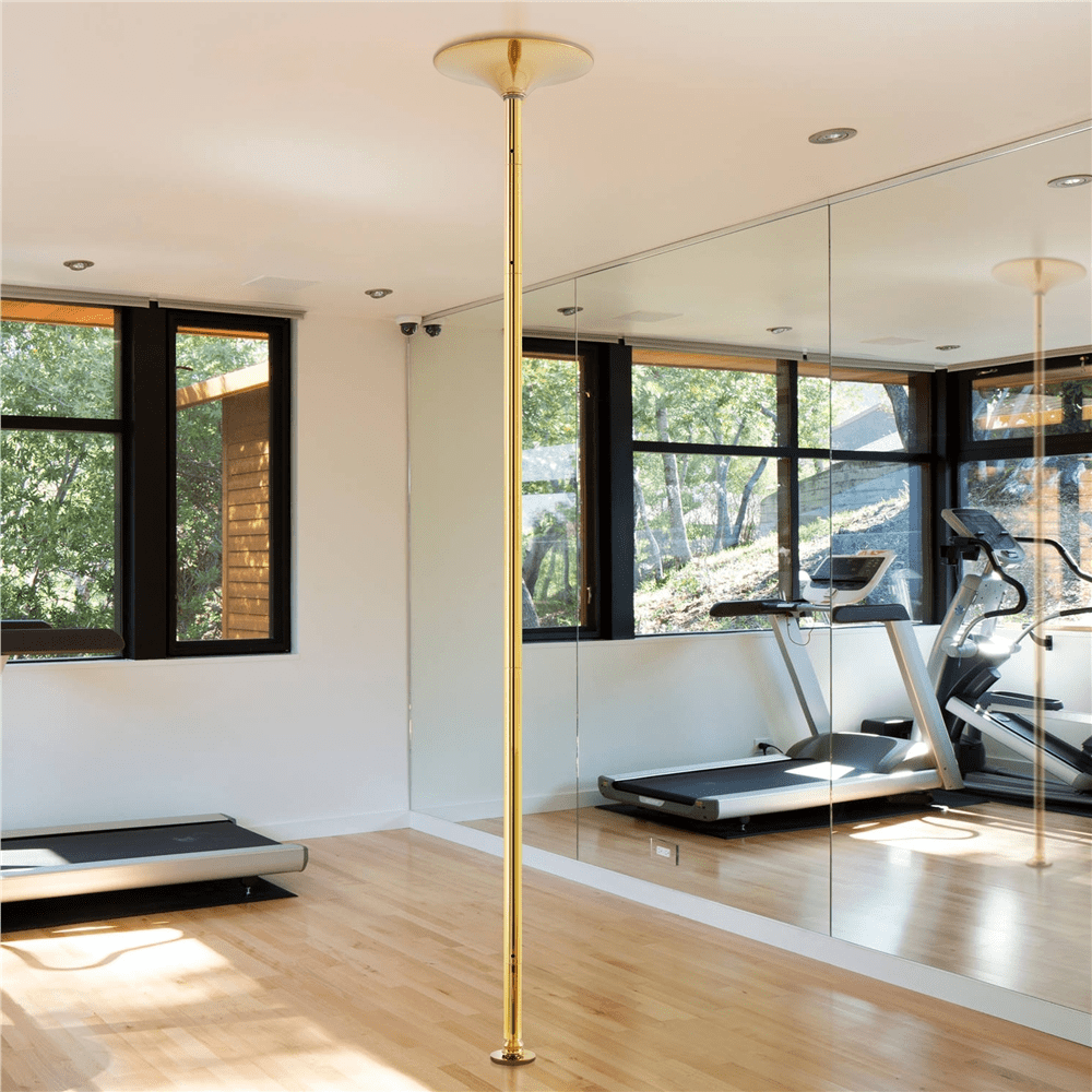 Renwick Portable Dance Pole Height Adjustable 7'-9' Gold