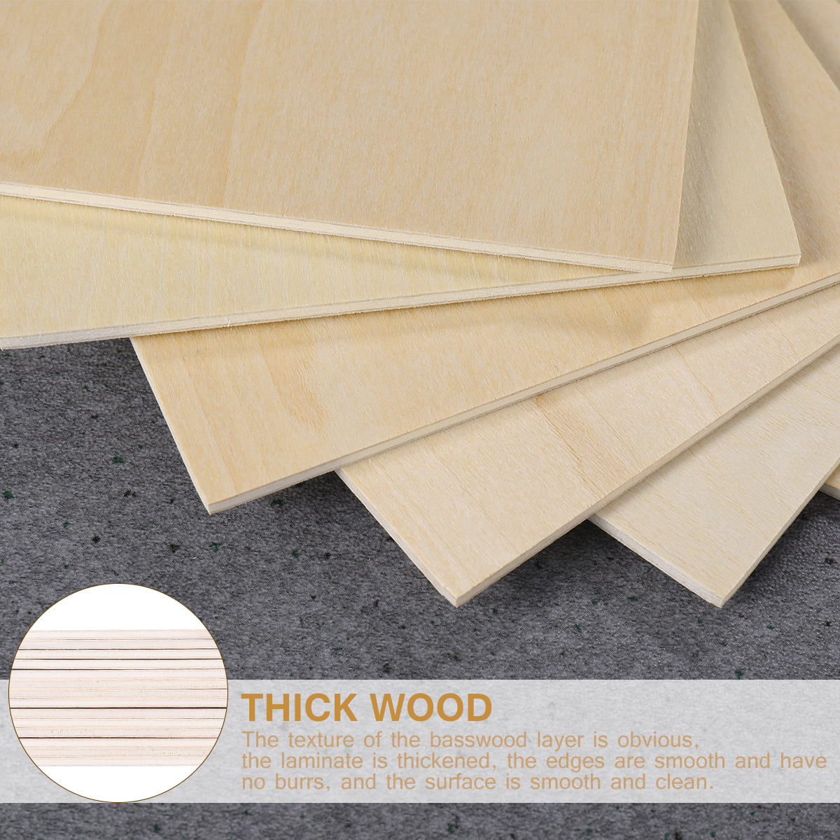 Basswood Sheets For Crafts Thick Basswood Sheets Plywood - Temu