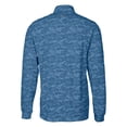 thumbnail image 3 of Men's Cutter & Buck Navy Miami Dolphins  Traverse Camo Print Stretch Quarter-Zip Top, 3 of 3