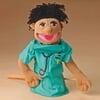Melissa & Doug Surgeon Puppet With Doctor Scrubs and Detachable Wooden Rod for Animated Gestures