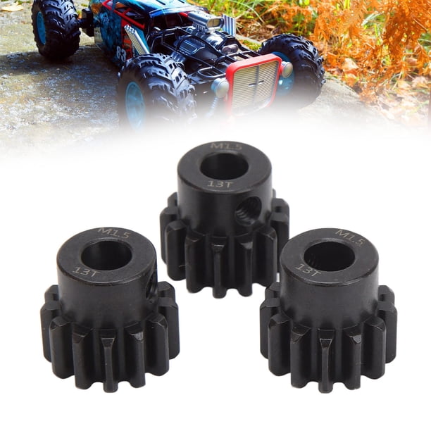 Engranajes De Piñón Del Motor, Acero De Fácil Instalación Engranajes De Motor RC Alta Dureza Orificio Interior De 8 Mm Para Automóvil Modelo 1/10