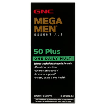 GNC Mega Men 50-Plus One Daily Multi, 60 s,  and Mineral Support