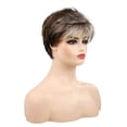 thumbnail image 1 of Shang Oumei Perruque Cheveux Courts Dégradé Marron avec Bandeau - Style Commerce Extérieur, Fibre Résistante à la Chaleur pour Femmes, 1 of 6