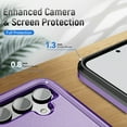 thumbnail image 5 of for Samsung Galaxy S24 Case, Phone Case Heavy Duty 2 in 1 Full Body Rugged Shockproof Hybrid Hard PC Soft TPU Bumper Drop Protective Girls Women Boy Men Covers for Galaxy S24, Purple+Black, 5 of 6