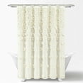 thumbnail image 3 of Lush Decor Riley Shower Curtain Buttercream Single 72X72, 3 of 11