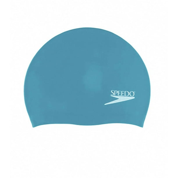Speedo Adult Solid Silicone Swimming Dome Swim Cap, Ultramarine OneSize Stretch
