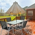 thumbnail image 3 of Juego de 4 Sillas de Comedor Costway para Patio Apilables que Ahorran Espacio Color Negro, 3 of 4