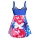 thumbnail image 2 of Tankini con Estampado de Mariposa en Talla Extra Rosegal Blusas Tallas Grandes, 2 of 5