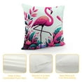 thumbnail image 4 of Christmas Pillow Cover&nbsp;Flamingos Wear Santa Hats Decorative Home Cushion Cover Flowers Outdoor Decor for Sofa Couch Pillowcase (Winter Flamingo), 4 of 5