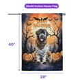 thumbnail image 5 of Mummy Newfoundland Happy Halloween with Pumpkins Bats Spooky Fun House Flag 28x40in Double Sided Newfie Dog Lover Gifts Outdoor Decor - 00019, 5 of 5