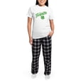 thumbnail image 5 of CafePress - Slainte With Four Leaf Clover Women's Light Pajama - Women's Short Sleeve Print T-Shirt and Pants Light Cotton Pajama Set, 5 of 7