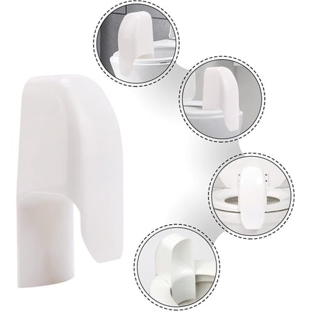 Triani 1Pcs Splash Guard Toilet Seat for Directs Urine Home Care Disability Elevated Portable Restroom Pee Guard Fits Most Toilet Seats(White)