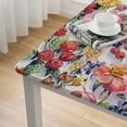 thumbnail image 5 of HAOXIT Country Life Design with Roses Print Rectangle Shape Washable Table Cover for Dining Room &amp; Kitchen Decor 52*52, 5 of 8