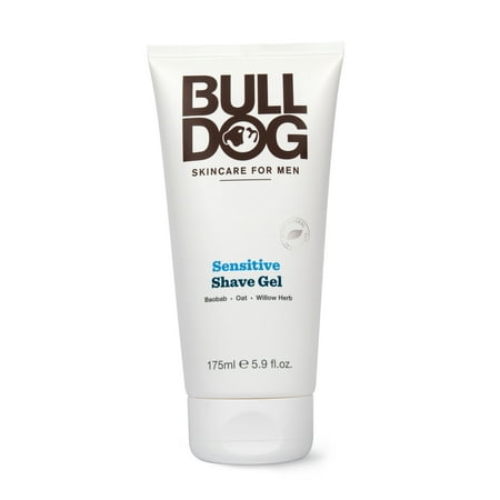 Bulldog Mens Skincare and Grooming Sensitve Shave Gel, 5.9 (Best Food For French Bulldogs With Sensitive Stomach)