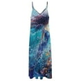 thumbnail image 4 of Mermaid Glitter Fish Scale Girls Sleeveless Dress Woman Fashion Long Dresses Women's Summer Suit Dress Summer 2025 Women, 4 of 7