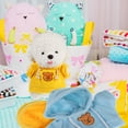 thumbnail image 6 of Viveous 3pcs Stuffed Animal Clothes Tiny Sweater Hoodie Plush Bear Clothes Dolls Clothing Toy Bear Outfit For Crafts, 6 of 10