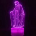 thumbnail image 5 of 3D Night Light Jesus Illusion Lamp 7 Colors Changing Remote Control Led Christian Decorative Table Lamp Christian Prayer Lamp, 5 of 5