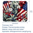 thumbnail image 5 of American Flag Plant Mouse Pad, Personality Design Rubber Base for Office Decor for Laptop, Computers, 5 of 7