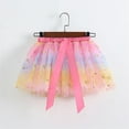 thumbnail image 4 of Efsteb Toddler Girls Layered Tutu Skirt Birthday Party Tulle Skirt Princess Sequin Dance Dress for 3-8 Years (Pink,5 Years), 4 of 5