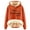 Orange, variant on Patlollav Flash Picks 65% off Womens Hooded Sweatshirt Winter Warm Plush Solid Pocket Long Sleeve Tops