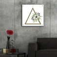 thumbnail image 5 of Epic Art 'Geometric Triangle Muted Floral II' by Cindy Jacobs, Acrylic Glass Wall Art, 24"x24", 5 of 8