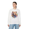 thumbnail image 4 of Unisex Floral Bear Sweatshirt, Animals Sweatshirt, Floral Sweatshirt, Art Design Sweatshirt, 4 of 72