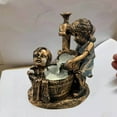 thumbnail image 2 of Boy and Girl Garden Statue Decorative Kid with Fireflies Resin Ornament Antique Vintage Patina Whimsical Yard Lawn Outdoor Water Feature Night Light for Patio Decor, 2 of 4