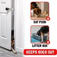 QIBAXXYL Bright White Secure and EasytoUse Cat Door Holder Latch with Baby Proof DesignQuick