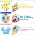 thumbnail image 2 of Paquete de 76 juguetes sensoriales para inquietos, juego para aliviar el estrés y ansiedad, juguetes sensoriales para niños y adultos, paquetes geniales para inquietos con Mochi Squishy Magic Rainbow, 2 of 3