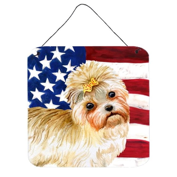 Morkie Patriotic Wall or Door Hanging Prints