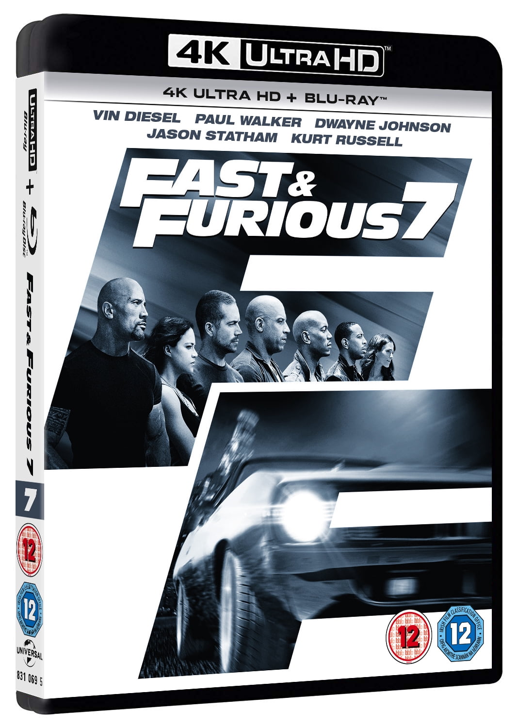 Fast \u0026 Furious 7 (4K Ultra HD) Tony Jaa Tyrese Gibson Luke Evans Ronda  Rousey Iggy Azalea - Walmart.com, image size:1068x1500