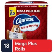 Charmin Ultra Strong Toilet Paper Rolls (18 Mega Plus Rolls) Pack of 12