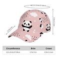 thumbnail image 2 of KLL Panda Pattern Baseball Caps for Outdoor Sports,Golf Dad Hat Fashion Casual Outdoor Caps Adjustable Fit Men Women, 2 of 6