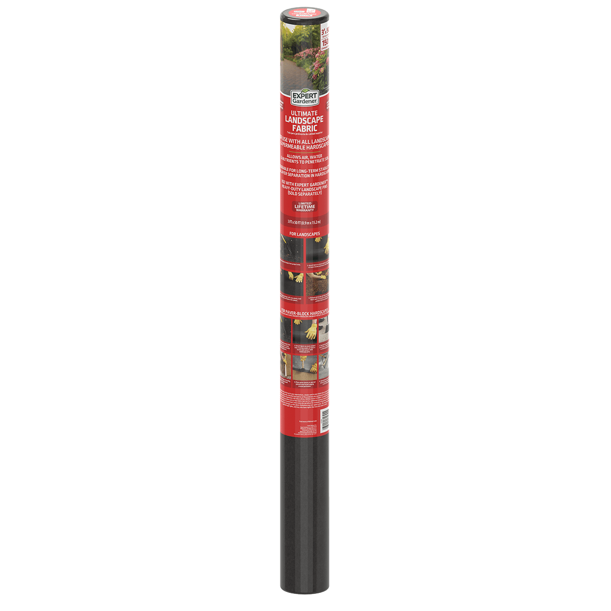 Expert Gardener 3' x 50' Ultimate Landscape Weed Control and Hardscape Stabilizer Fabric