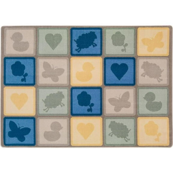 Cuddly Creatures Rectangle Area Rug Multi Color - 7 ft. 8 in. x 10 ft. 9 in.