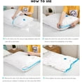 thumbnail image 2 of Vacuum Storage Bag Reusable Vacuum Storage Bag with Travel Pump for Bedding Clothing Blankets Etc 80x100cm*6, 2 of 5