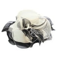 thumbnail image 2 of Lroveb Fascinators Hats for Women Tea Party Kentucky Derby Hat Wide Brim Flounce Cocktail Bridal Dress Church Sun Hat, 2 of 2