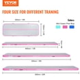 thumbnail image 2 of VEVOR Gymnastics Air Mat, 4 inch Thickness Inflatable Gymnastics Tumbling Mat, Tumble Track with Electric Pump, 2 of 9