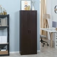 thumbnail image 2 of HOMCOM 66" Fine Woodworking Kitchen Pantry, Storage Cabinet w/ Shelves, 2 of 10
