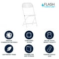 thumbnail image 4 of Kids White Plastic Folding Chair, 4 of 9