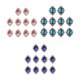 thumbnail image 1 of 30 Uds. de adornos de botones traseros planos ostentosos para manualidades, fabricación de joyas, vestidos, ropa, fabricación de fundas para teléfonos, 1 of 9