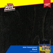 Wood Defender Semi-Transparent Fence Stain BLACK 5-gallon